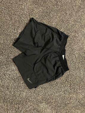 Nike Black Men's Running Shorts with Reflective Accents